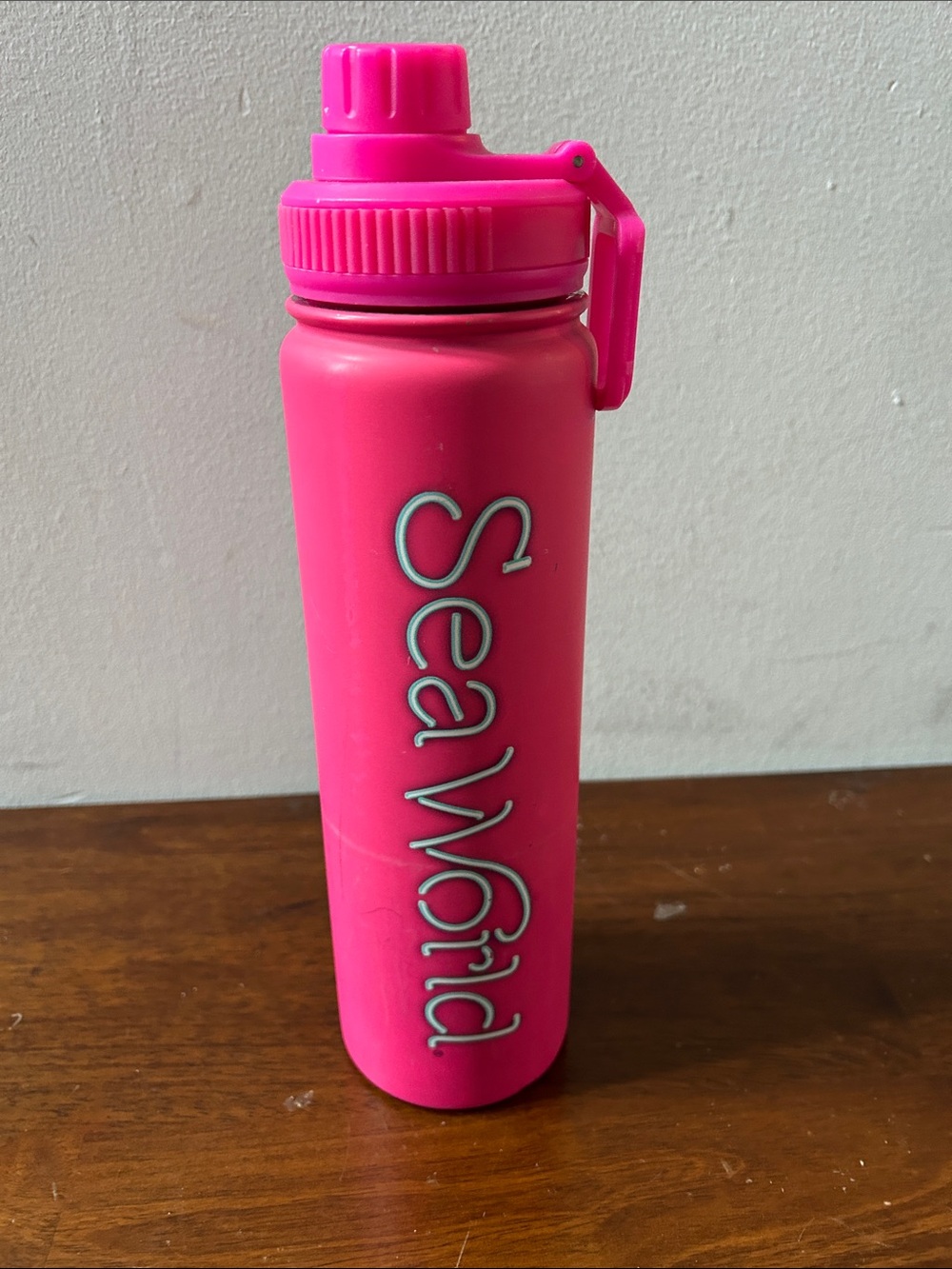 Sea World Pink Water 24oz Bottle - Bright Pink